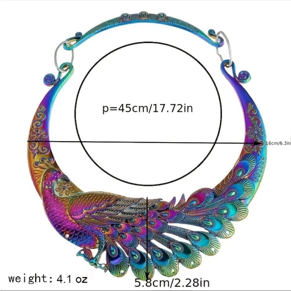 Two for price of one peacock-comb set& beautiful collar necklace - Picture 5 of 11
